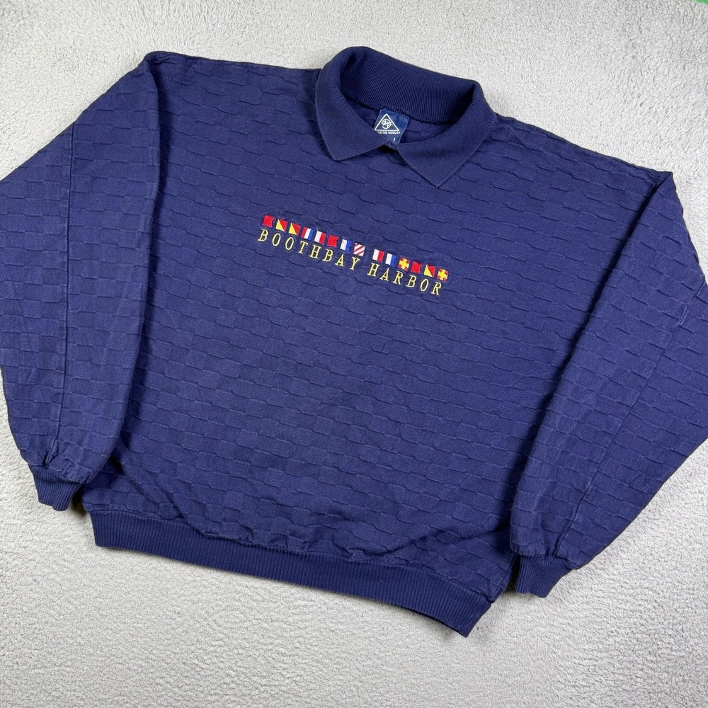 Vintage 90s Boothbay Harbor Maine sweatshirt
